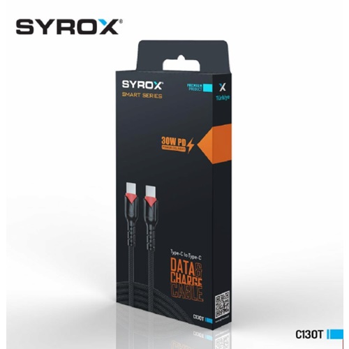 Syrox PD 30W Type-c To Type-c Kablo