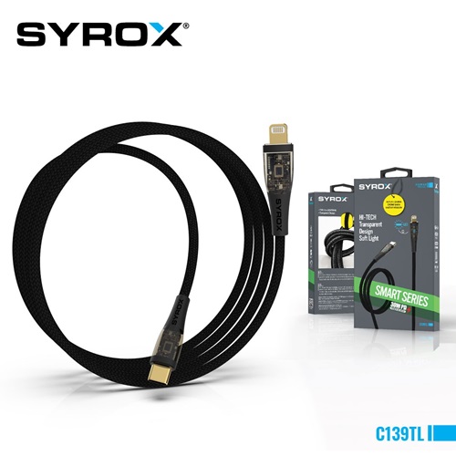 Syrox Type-c to Lightning 30W Yüksek Kalite PD Örgü Kablo