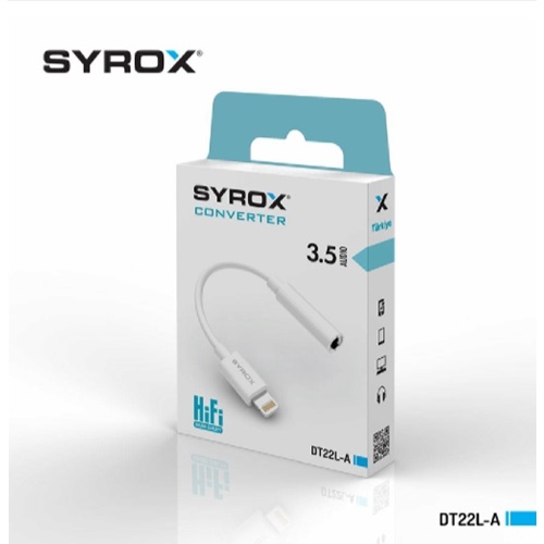 Syrox 3.5 Audio Lightning Dönüştürücü SYX-DT22L-A